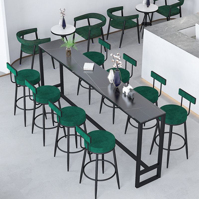 Contemporary Style Upholstered Counter Stool Bar-height Bar Stool with Metal Legs Clearhalo 'Bar Furniture' 'Bar Stools' 'bar_stools' 'furn' 'furn_bar_stools' 'Furniture' 'Kitchen & Dining Furniture' 1200x1200_2c9dd6e0-84e3-4283-b275-cf61fdbcae71
