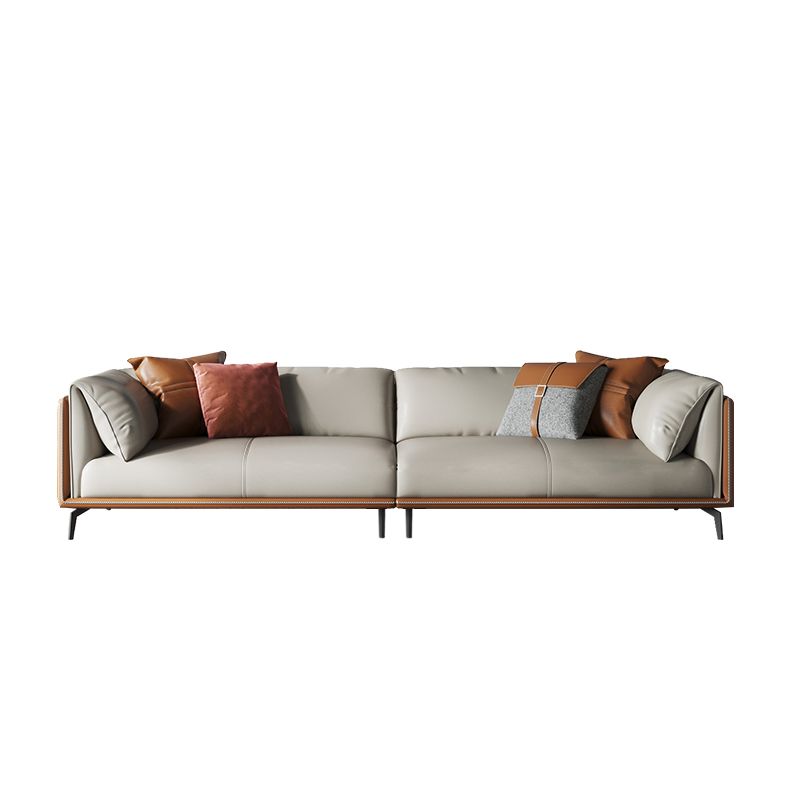 30.7 "H Moderne kussens Sofa Echt lederen kussen Toparmbank en chaise