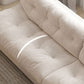 Contemporary White Sofa Faux Leather Armless Sofa with Loose Back Clearhalo 'furn' 'furn_sofas' 'Furniture' 'Living Room Furniture' 'Sofa' 'sofas' 1200x1200_2c9e8813-bc30-46d8-8897-5b379efb2619