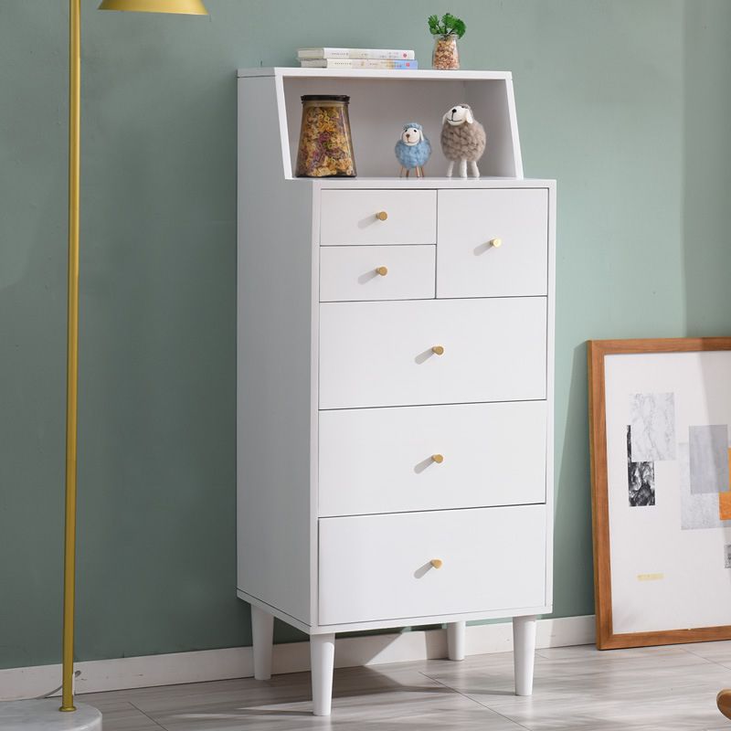 6引き出しのアクセントチェストストレートレッグコンテンポラリーチェスト15.74 "幅