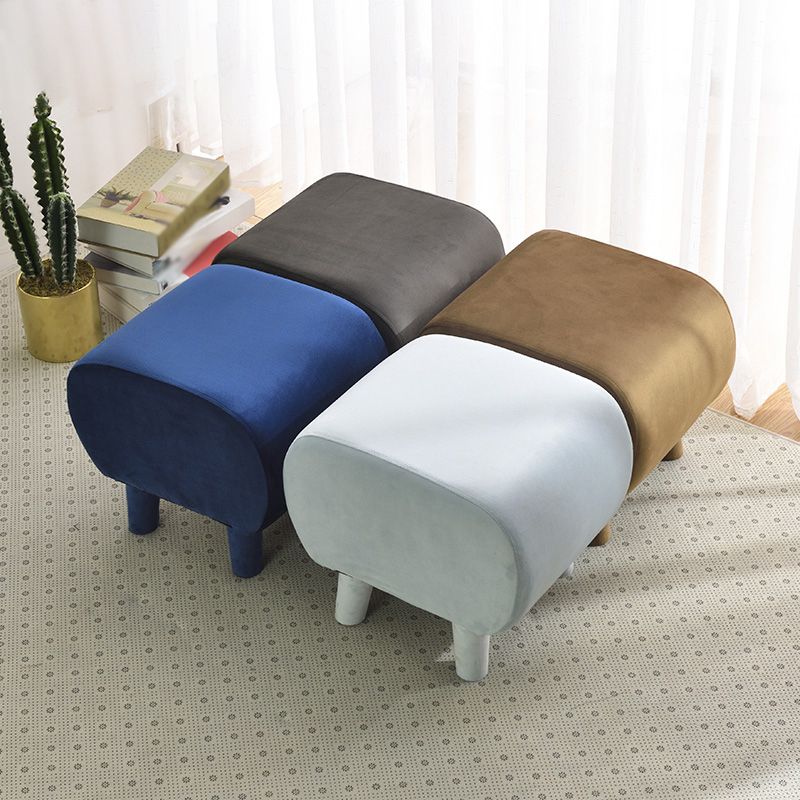 Modern Stain Resistant Standard Oval Dark Blue Velvet Indoor Pouf Clearhalo 'furn' 'furn_ottomans_poufs' 'Furniture' 'Living Room Furniture' 'Ottomans & Poufs' 'ottomans_poufs' 1200x1200_2c9f2fea-8479-4164-b183-9e8bb2d67a3f