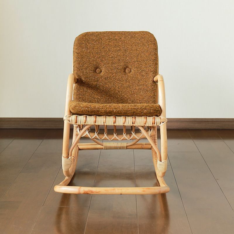 Modern Rocking Chair Wicker Removable Cushions Button-Tufted Rocker Clearhalo 'Chairs & Seating' 'furn' 'furn_rocking_chairs' 'Furniture' 'Living Room Furniture' 'Rocking Chairs' 'rocking_chairs' 1200x1200_2ca0d129-eb58-4267-a8e0-8d347f194e46