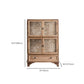 Traditional Oil Oak Curio Cabinet Glass Doors Hutch Buffet with Doors Clearhalo 'Display & China Cabinets' 'display_china_cabinets' 'furn' 'furn_display_china_cabinets' 'Furniture' 'Kitchen & Dining Furniture' 1200x1200_2ca25e8d-6dbe-488f-bd1e-1c14d3c5b57e
