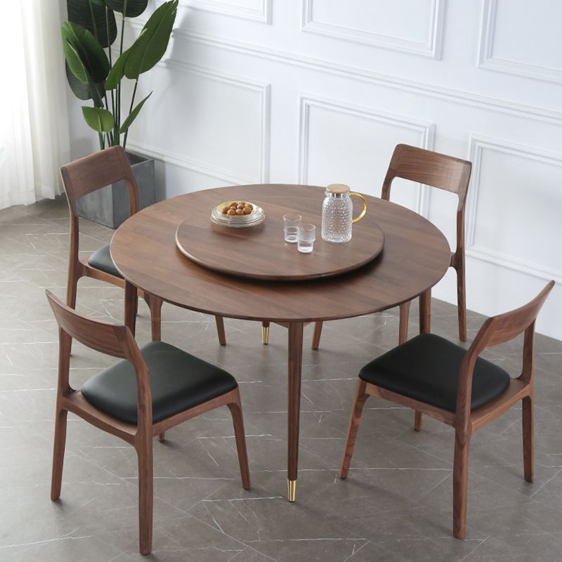 Round Dining Site Table Simplicity Style 4-foot Furniture with Turntable Clearhalo ' dining_table' 'Dining Tables & Seating' 'Dining Tables' 'furn' 'furn_dining_table' 'Furniture' 'furniture_dining_table' 'Kitchen & Dining Furniture' 'kitchen&dining_furn' 'kitchen' 'kitchen_dining_table' 1200x1200_2ca54efb-f00c-4380-8975-91a4711a0394