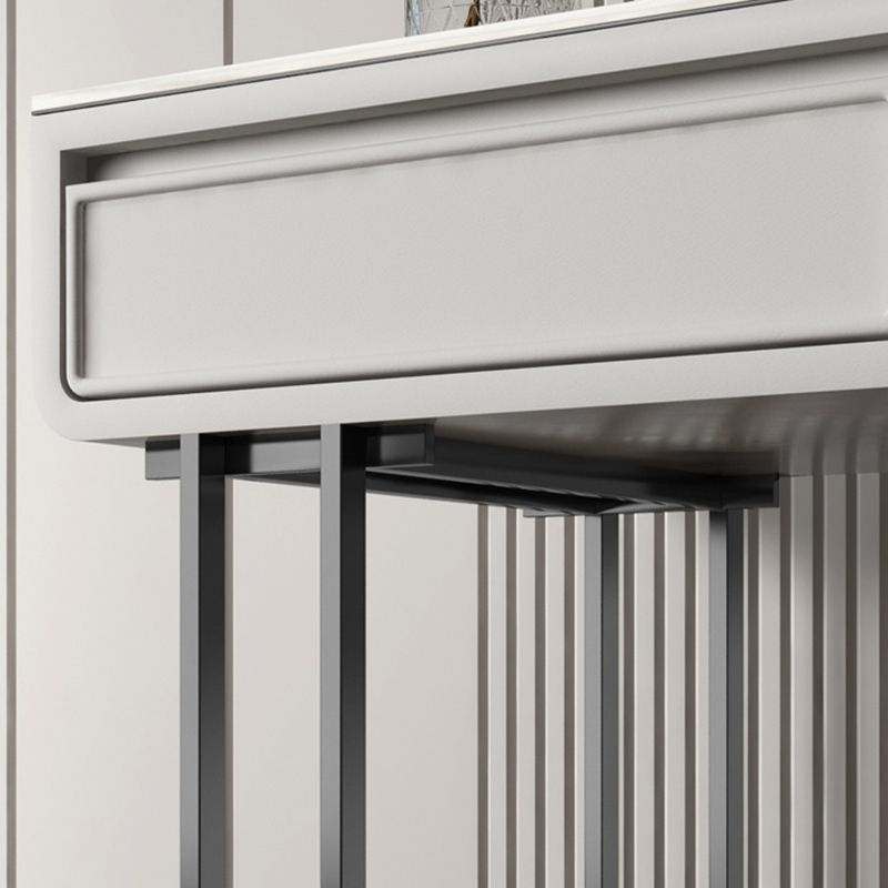 Vanité de maquillage luxueuse en pierre supérieure avec 2/4 tiroirs de rangement