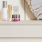 Contemporary 2-Drawer Wood Vanity Makeup Dressing Table in White with Stool Clearhalo 'Bedroom Furniture' 'furn' 'furn_makeup_vanities' 'Furniture' 'Makeup Vanities' 'makeup_vanities' 1200x1200_2ca73f4a-28ca-44d7-8f11-249e51a5c997
