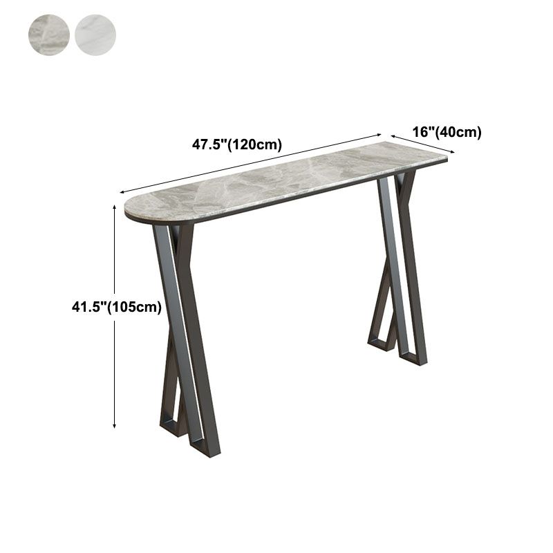 Industrial Style Bar Table Artificial Stone Top 42-inch Height Pub Table for Dining Room Clearhalo 'Bar Furniture' 'Bar Tables' 'bar_tables' 'furn' 'furn_bar_tables' 'Furniture' 'furniture_bar_tables' 'Kitchen & Dining Furniture' 'kitchen&dining_furn' 'kitchen' 1200x1200_2ca7ed5d-4141-4530-8817-8cb232065b69