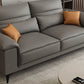 Square Arm Grey Cushion Back Contemporary Faux Leather Living Room Sofa Clearhalo 'furn' 'furn_sectionals' 'Furniture' 'furniture_sectionals' 'kitchen' 'kitchen_sectionals' 'Living Room Furniture' 'Sectionals' 1200x1200_2ca94794-6b19-4d5c-8fa1-ad99dfda316e