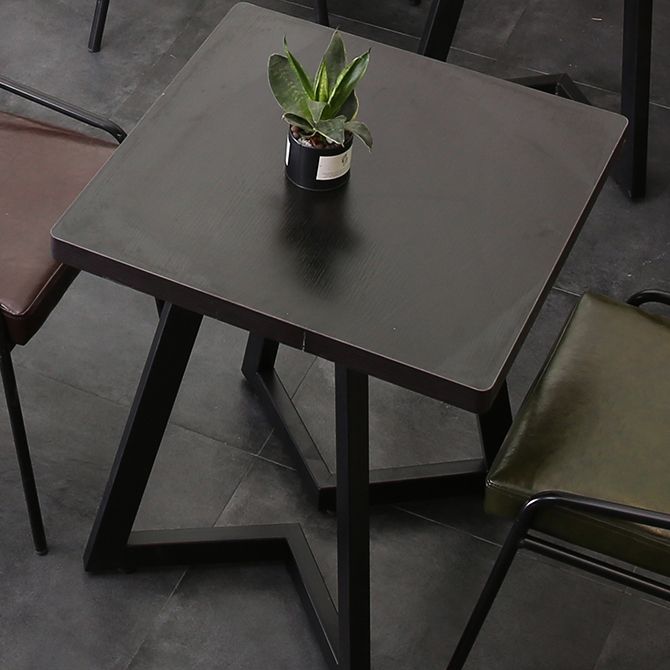 Industrial Dining Table Double Metal Pedestal Table with Black Tabletop for Dining Room Clearhalo ' dining_table' 'Dining Tables & Seating' 'Dining Tables' 'furn' 'furn_dining_table' 'Furniture' 'furniture_dining_table' 'Kitchen & Dining Furniture' 'kitchen&dining_furn' 'kitchen' 'kitchen_dining_table' 1200x1200_2ca9f8d3-fa92-43ee-a030-e5dd8c1ac1e0