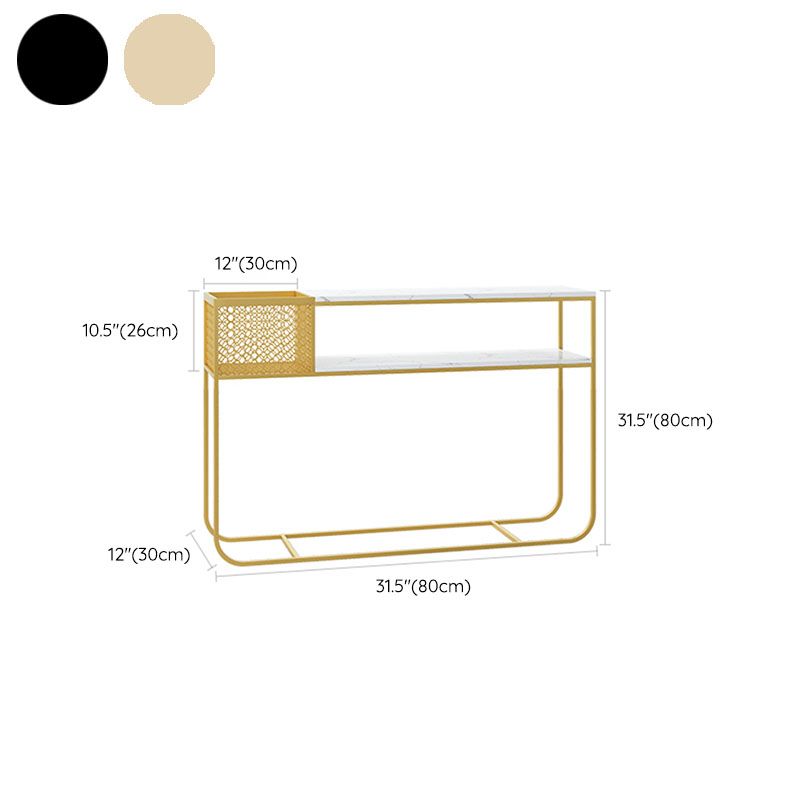 Tavolo di accento della console contemporanea tavolo da divano di divani per finitura antica in marmo