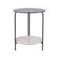 Contemporary Rectangular/Round Side End Table Glass Top Corner Table Clearhalo 'Coffee & Accent Tables' 'End & Side Tables' 'end_side_tables' 'furn' 'furn_end_side_tables' 'Furniture' 'Living Room Furniture' 1200x1200_2cad0d9f-d531-491c-8e9f-d2611c799189