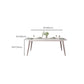 Metal Base Dining Table Tripod Stone Home Kitchen Dining Table Clearhalo 'Dining Tables & Seating' 'Dining Tables' 'dining_table' 'furn' 'furn_dining_table' 'Furniture' 'Kitchen & Dining Furniture' 1200x1200_2cb09c8f-d497-48fb-8f27-724beaf5b6cc