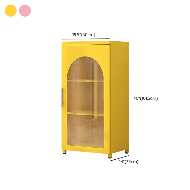 Scandinavian Metal Bookshelf Standard Closed Back Bookcase with Cabinets Clearhalo 'Bookcases' 'furn' 'furn_bookcases' 'Furniture' 'Office Furniture' 1200x1200_2cb54573-4d1a-4082-97fe-a52c5160bdd0