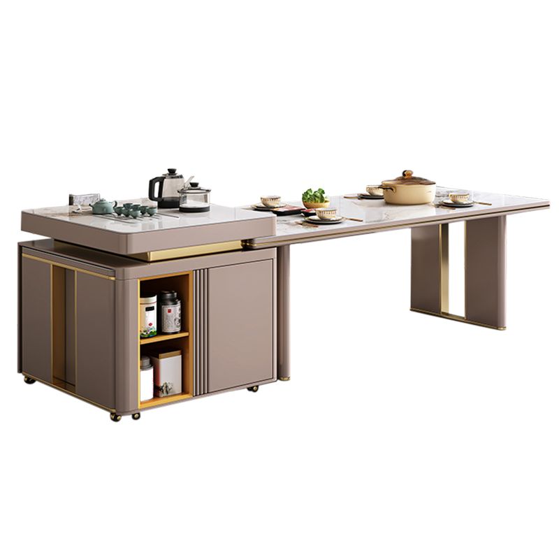 Sintered Stone Dining Table Modern Rectangle Dinner Table for Dining Room Clearhalo 'Dining Tables & Seating' 'Dining Tables' 'dining_table' 'furn' 'furn_dining_table' 'Furniture' 'Kitchen & Dining Furniture' 1200x1200_2cb638d6-96f1-42dd-9c35-054d9eb3195b
