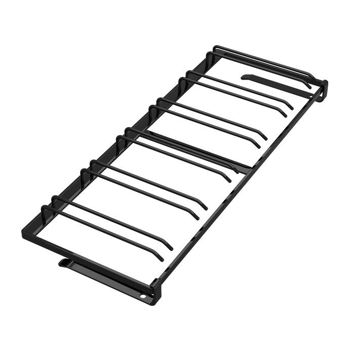 Porta moderna in vetro in metallo e staminato per il vino appeso per cucina