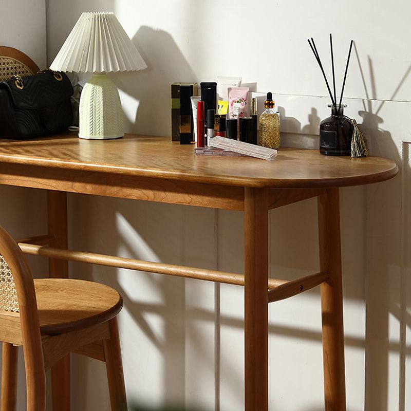Modern Solid Wood Bar Dining Table Ellipse Bar Table for Kitchen Clearhalo 'Bar Furniture' 'Bar Tables' 'bar_tables' 'furn' 'furn_bar_tables' 'Furniture' 'Kitchen & Dining Furniture' 1200x1200_2cb832a9-3fcd-4a05-a6f5-0a46eb50e378