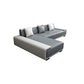 29"H Scandinavian Sectional Sofa Leather Grey Sectionals with Bostol Pillows Clearhalo 'furn' 'furn_sectionals' 'Furniture' 'Living Room Furniture' 'Sectionals' 1200x1200_2cba7fda-40cb-4d34-a874-a2a8c35f4e92