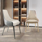 Silla de cuero de imitación tapizada silla de comedor contemporánea