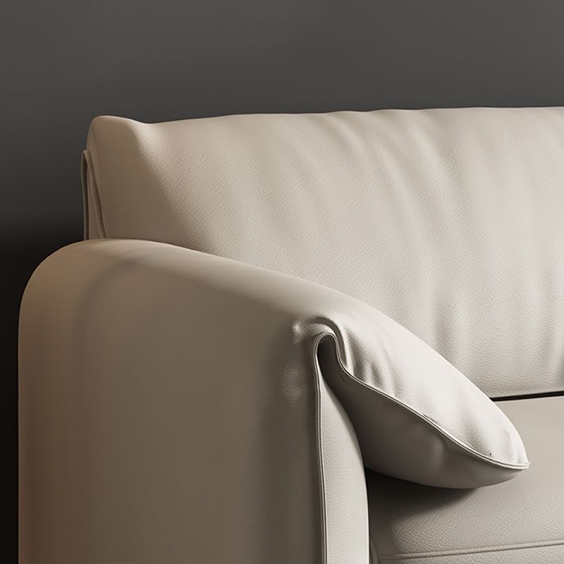 41.34" Wide Contemporary Futon Sofa Bed White Futon Solid Wood Sleeper Sofa Clearhalo 'furn' 'furn_futons' 'Furniture' 'Futons & Daybeds' 'Futons' 'Living Room Furniture' 1200x1200_2cbe669f-358a-41e8-a76c-d7ed4736ab77