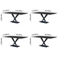 Metal Modern Rectangle Dining Table Sintered Stone Dining Table with Pedestal Base Clearhalo ' dining_table' 'Dining Tables & Seating' 'Dining Tables' 'furn' 'furn_dining_table' 'Furniture' 'furniture_dining_table' 'Kitchen & Dining Furniture' 'kitchen&dining_furn' 'kitchen' 'kitchen_dining_table' 1200x1200_2cbf34bf-a4ac-436c-b07e-1d0bd7de8a45