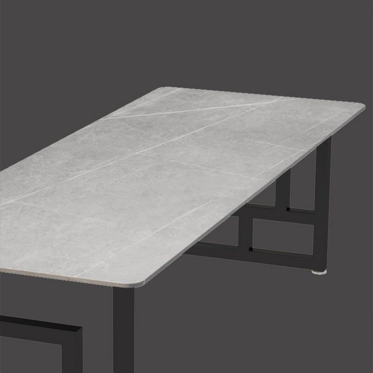 Modern Meeting Table Home Office Sintered Stone Curved Writing Desk Clearhalo 'furn' 'furn_office_desk' 'Furniture' 'furniture_office_desk' 'Office Desks' 'Office Furniture' 'office_desk' 1200x1200_2cbf49e6-3670-4ce0-9939-ad9da3289498