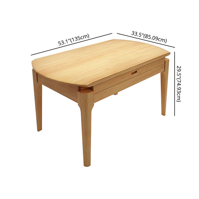 Minimalist Solid Wood Dining Room Set with Round Top and 4 Legs Base Formal Table Set Clearhalo 'Dining Room Sets' 'Dining Tables & Seating' 'dining_room_set' 'furn' 'furn_dining_room_set' 'Furniture' 'furniture_dining_room_set' 'Kitchen & Dining Furniture' 'kitchen&dining_furn' 'kitchen' 1200x1200_2cc12ca2-7236-4d03-824b-abc753a87b08