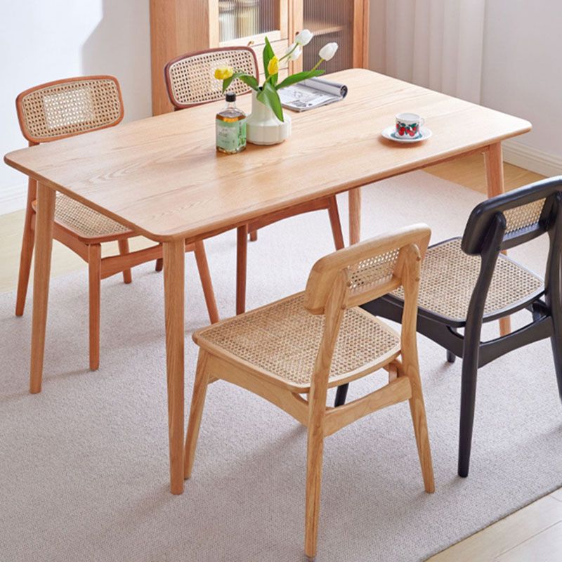Scandinavian Armless Solid Back Chair Wood Dining Side Chair Clearhalo 'Dining Chairs' 'Dining Tables & Seating' 'dining_chair' 'furn' 'furn_dining_chair' 'Furniture' 'furniture_dining_chair' 'Kitchen & Dining Furniture' 1200x1200_2cc146e9-0b78-4ae9-a304-2d4967b4920d