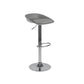 Sgabello da bar regolabile con schienale basso e regolabile in stile moderno con gambe in metallo