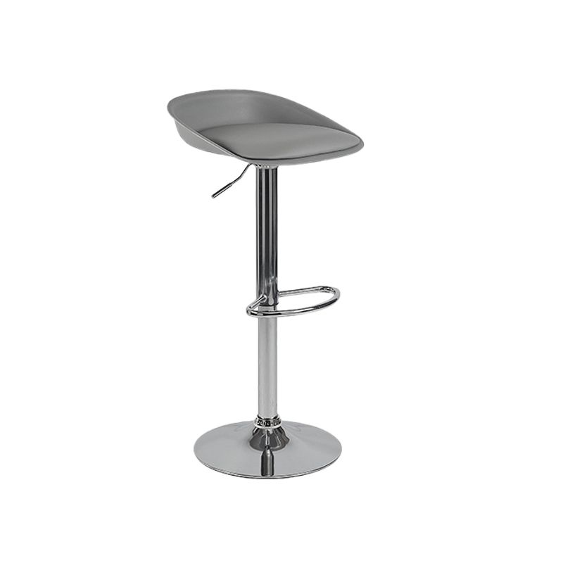 Sgabello da bar regolabile con schienale basso e regolabile in stile moderno con gambe in metallo