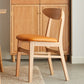 Contemporary Open Side Dining Chair Wooden Upholstered Chair for Dining Room