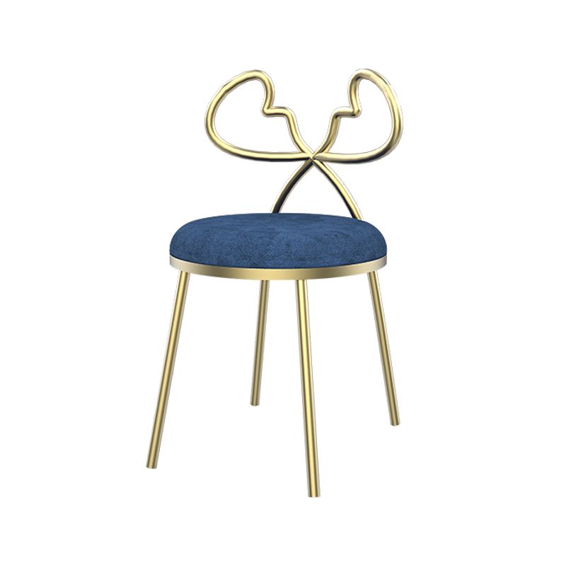 Silla lateral de comedor de tela Sillas de comedor abiertas de diseño nórdico