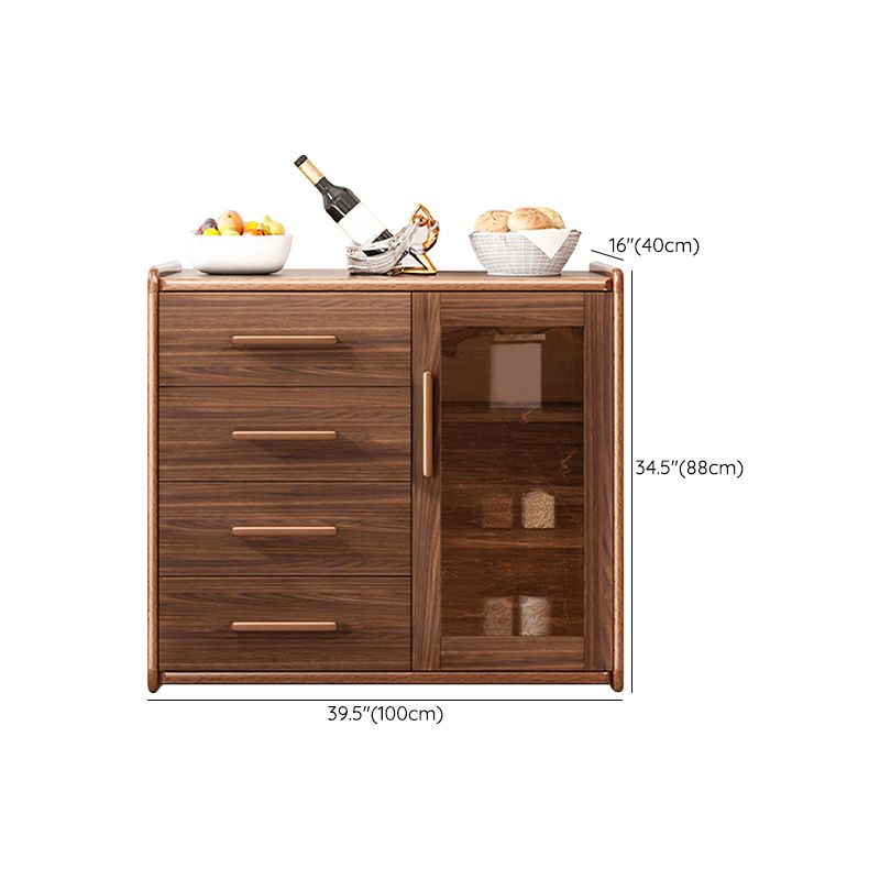 Cucina moderna in stile cucina sideboard in legno ingegnerizzato con 4 cassetti