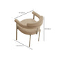 Modern Backrest Armrest Cushion Chair with Metal Legs for Living Room