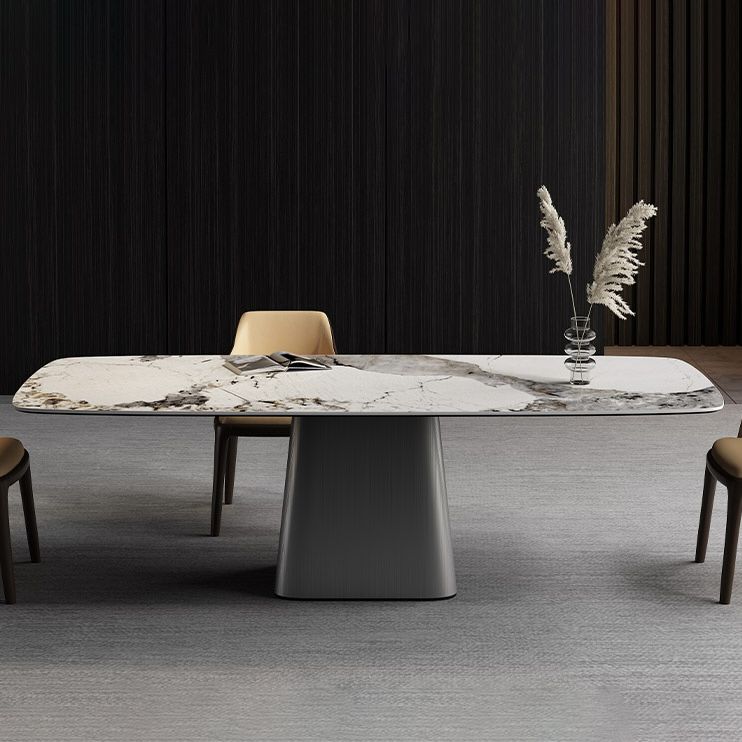 Metal Traditional Luxury Rectangular Table Sintered Stone Table Clearhalo ' dining_table' 'Dining Tables & Seating' 'Dining Tables' 'furn' 'furn_dining_table' 'Furniture' 'furniture_dining_table' 'Kitchen & Dining Furniture' 'kitchen&dining_furn' 'kitchen' 'kitchen_dining_table' 1200x1200_2ccbc90d-9bd8-4125-936c-b32de48e6164