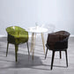 Nordic Style Plastic Dining Armchair Stacking Dining Chair for Restaurant Clearhalo ' kitchen&dining_furn' 'Dining Chairs' 'Dining Tables & Seating' 'dining_chair' 'Furniture' 'furniture_dining_chair' 'Kitchen & Dining Furniture' 'kitchen' 1200x1200_2ccc15f7-099a-4168-a3b7-3ee005642452