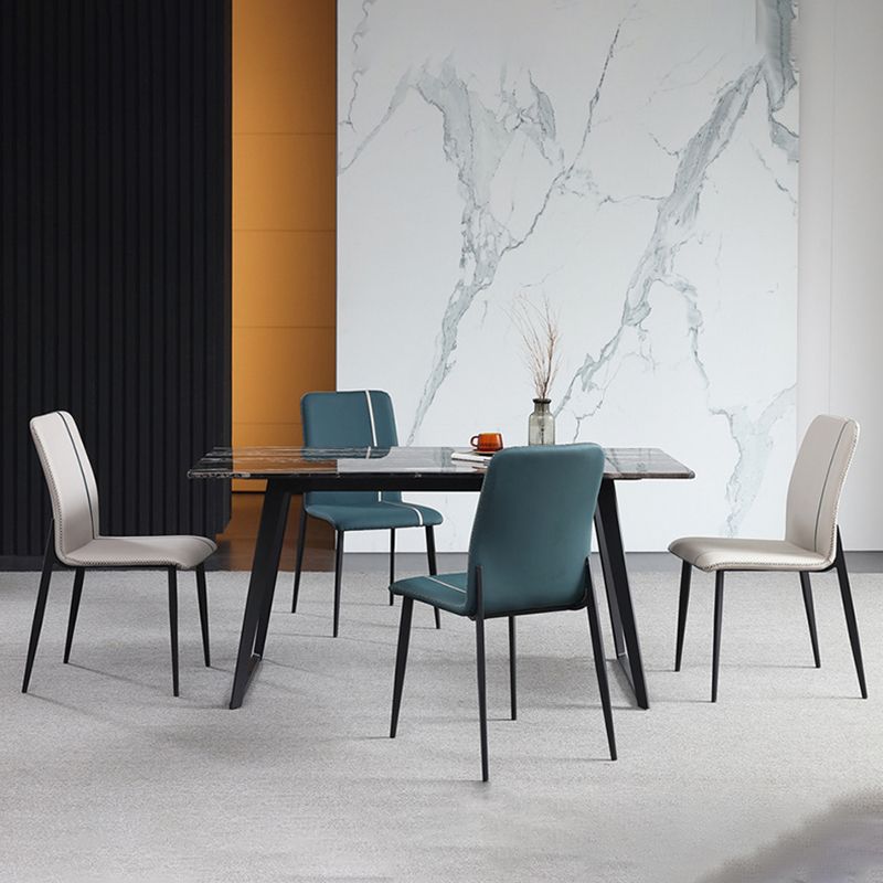 Dining Room Home Upholstered Chair Leather Parsons Armless Chair Clearhalo 'Dining Chairs' 'Dining Tables & Seating' 'dining_chair' 'furn' 'furn_dining_chair' 'Furniture' 'Kitchen & Dining Furniture' 1200x1200_2cd04041-9842-4358-8b08-2fa9c164a528