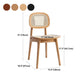 Armless Dining Chairs Modern Rubber Wood Side Chairs for Kitchen Clearhalo 'Dining Chairs' 'Dining Tables & Seating' 'dining_chair' 'furn' 'furn_dining_chair' 'Furniture' 'furniture_dining_chair' 'Kitchen & Dining Furniture' 1200x1200_2cd1ec3f-5f84-4523-ac57-ec6e5e9e27de