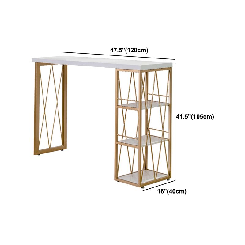 glam1/2/3ピースバーテーブルセット長方形のカウンターテーブルは、家のための高いスツールを備えています
