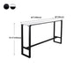 Industrial Rectangle Top Counter Table Stone Top 42-inch Height Table for Coffee Shop Clearhalo 'Bar Furniture' 'Bar Tables' 'bar_tables' 'furn' 'furn_bar_tables' 'Furniture' 'furniture_bar_tables' 'Kitchen & Dining Furniture' 1200x1200_2cd5be8d-cc7b-4829-8aec-6406c7d57289