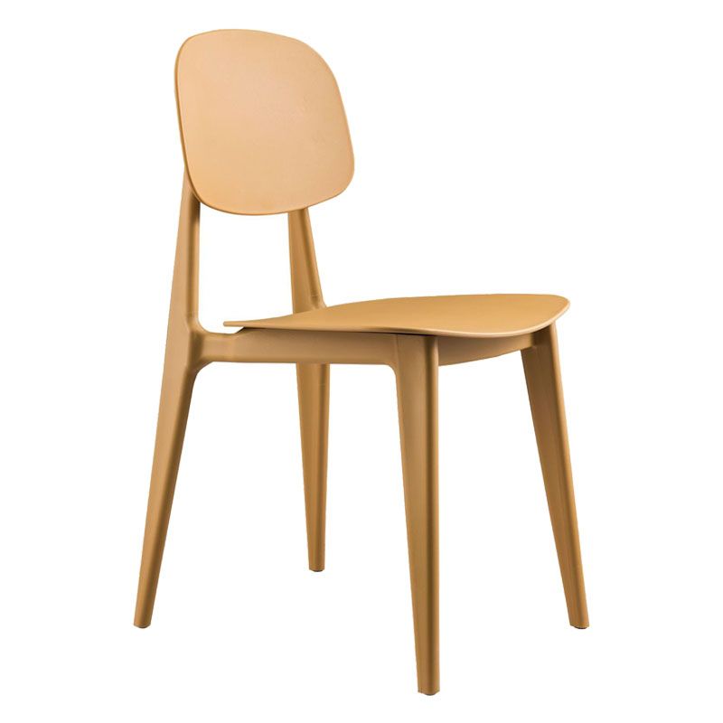 Contemporary Style Plastic Dining Armless Chair Open Back Dining Side Chairs for Home Use Clearhalo ' kitchen&dining_furn' 'Dining Chairs' 'Dining Tables & Seating' 'dining_chair' 'furn' 'furn_dining_chair' 'Furniture' 'furniture_dining_chair' 'Kitchen & Dining Furniture' 'kitchen' 1200x1200_2cd65dbf-2af4-4ce0-93a3-a2ca87a482ac