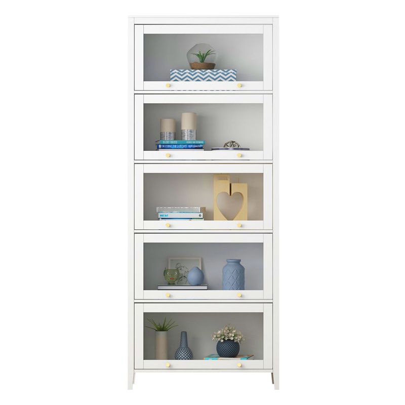 White Urban Standard Bookcase Manufactured Wood Bookcase with Glass Doors Clearhalo 'Bookcases' 'furn' 'furn_bookcases' 'Furniture' 'furniture_bookcases' 'kitchen' 'kitchen_bookcases' 'Living Room Furniture' 'Office Furniture' 1200x1200_2cd7915b-e65b-49b0-abe4-ffee4cd67ee4
