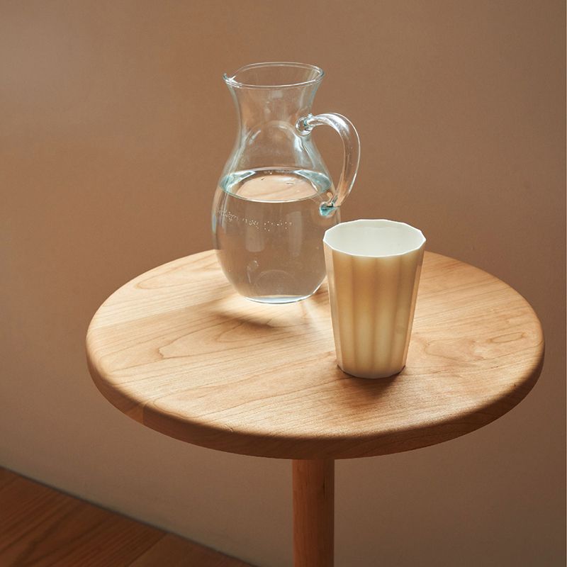 Industrial Solid Wood Round Sofa Side Accent Table with Metal Base Clearhalo 'Coffee & Accent Tables' 'End & Side Tables' 'end_side_tables' 'furn' 'furn_end_side_tables' 'Furniture' 'Living Room Furniture' 1200x1200_2cd7ed22-c79b-4622-a992-2e8ebe9b14e5