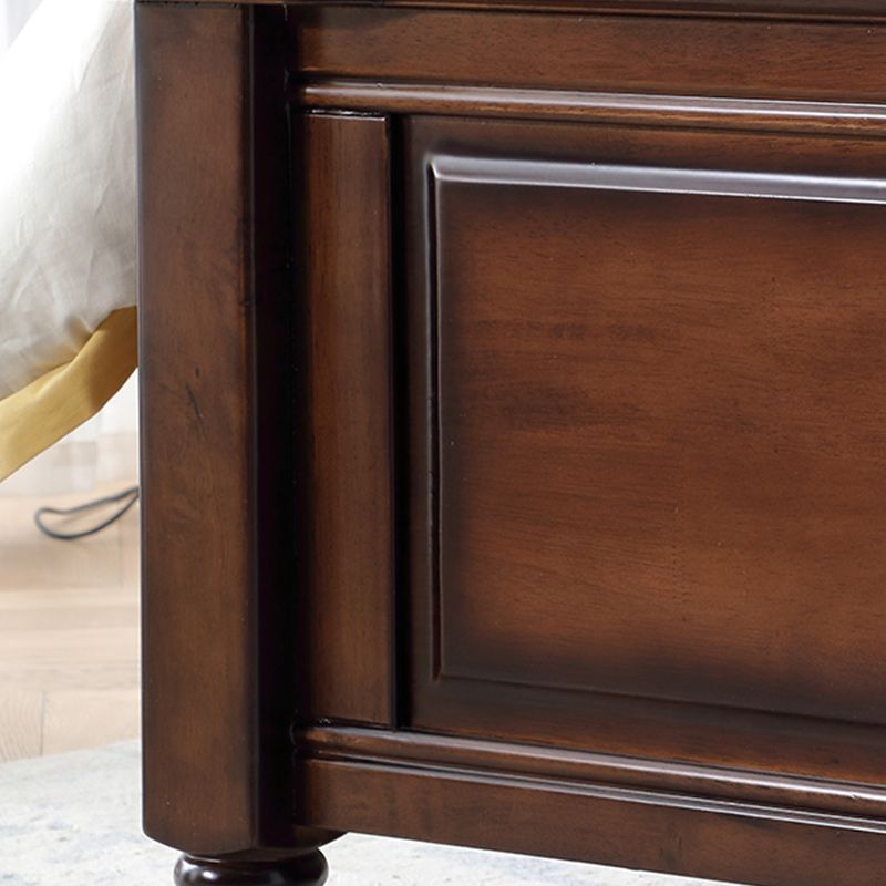 Cama de madera tradicional de tamaño queen 71.7 "W de cama con colchón