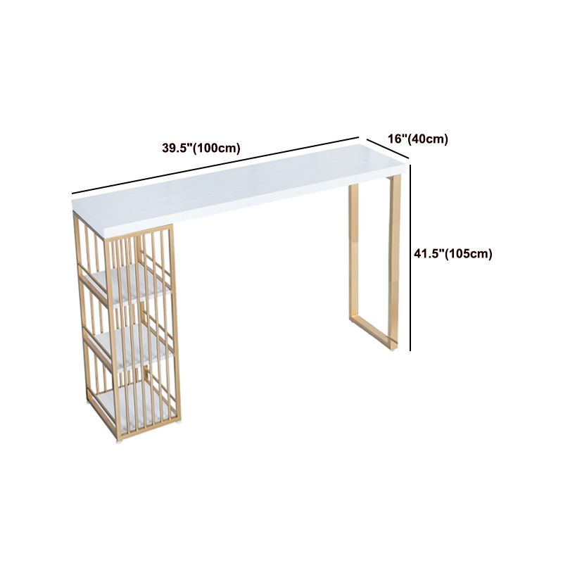 Glam 1/3 Pieces Bar Table Set Rectangle Wood Counter Table with High Stools for Cafe Clearhalo 'Bar Furniture' 'furn' 'furn_home_bar_bar_sets' 'Furniture' 'Home Bars & Bar Sets' 'home_bar_bar_sets' 'Kitchen & Dining Furniture' 1200x1200_2cdc3d4a-a207-4d6c-bdff-ccb495da145d