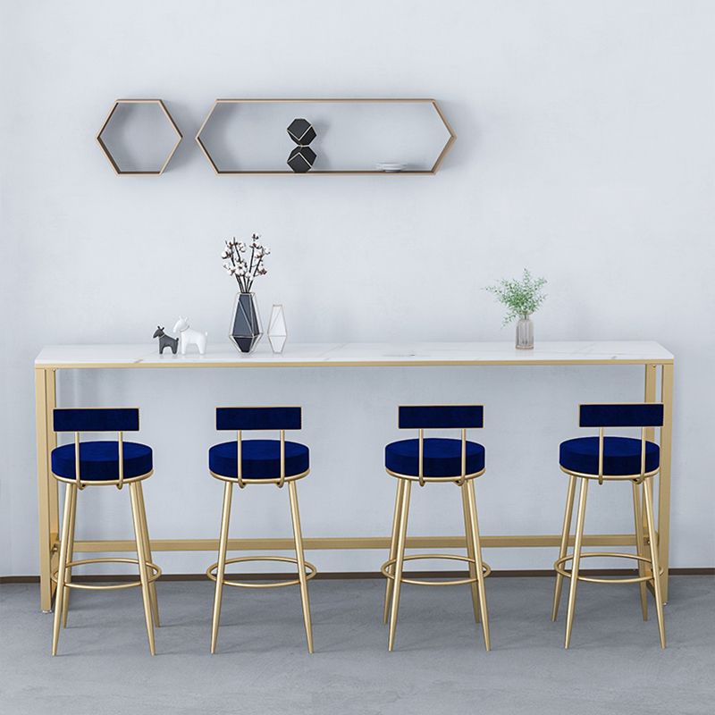 Contemporary Style Upholstered Counter Stool Bar-height Bar Stool with Metal Legs Clearhalo 'Bar Furniture' 'Bar Stools' 'bar_stools' 'furn' 'furn_bar_stools' 'Furniture' 'Kitchen & Dining Furniture' 1200x1200_2cdc7960-35f2-403e-b87c-8c18052b8fc3