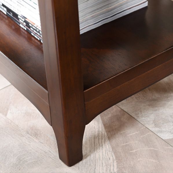 Country Wooden Table Top End Table One Shelf Side Table With Four Legs Clearhalo 'Coffee & Accent Tables' 'End & Side Tables' 'end_side_table' 'end_side_tables' 'furn' 'furn_end_side_tables' 'Furniture' 'furniture_end_side_table' 'Living Room Furniture' 1200x1200_2cdd033d-830a-46f1-bf73-c3e0bc43c62a