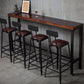 Brown Modern Style Bar Table in Metal and Wood Indoor Counter Table Clearhalo 'Bar Furniture' 'Bar Tables' 'bar_tables' 'furn' 'furn_bar_tables' 'Furniture' 'furniture_bar_tables' 'Kitchen & Dining Furniture' 1200x1200_2cdf8d99-f3cd-41d8-976f-f0f2ef353f29