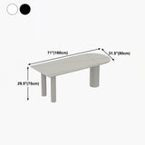 Free Form White Tone Dining Table Contemporary Sintered Stone Table with 3 Legs Clearhalo ' dining_table' 'Dining Tables & Seating' 'Dining Tables' 'furn' 'furn_dining_table' 'Furniture' 'furniture_dining_table' 'Kitchen & Dining Furniture' 'kitchen&dining_furn' 'kitchen' 'kitchen_dining_table' 1200x1200_2cdf93b8-aa7f-44ad-9fd3-33788105fd04