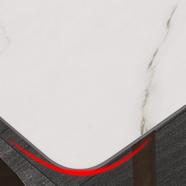 Mid-Century Modern Dining Table Rectangle Sintered Stone Dining Table with Wood Base Clearhalo ' dining_table' 'Dining Tables & Seating' 'Dining Tables' 'furn' 'furn_dining_table' 'Furniture' 'furniture_dining_table' 'Kitchen & Dining Furniture' 'kitchen&dining_furn' 'kitchen' 'kitchen_dining_table' 1200x1200_2ce0cc08-3f09-4f8f-8767-21b7425ed9e6