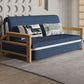 Scandinavian Blue Futon Sleeper Sofa Square Arms Futon and Mattress Clearhalo 'furn' 'furn_futons' 'Furniture' 'Futons & Daybeds' 'Futons' 'Living Room Furniture' 1200x1200_2ce123fa-75e0-4531-acce-0b21696db57a